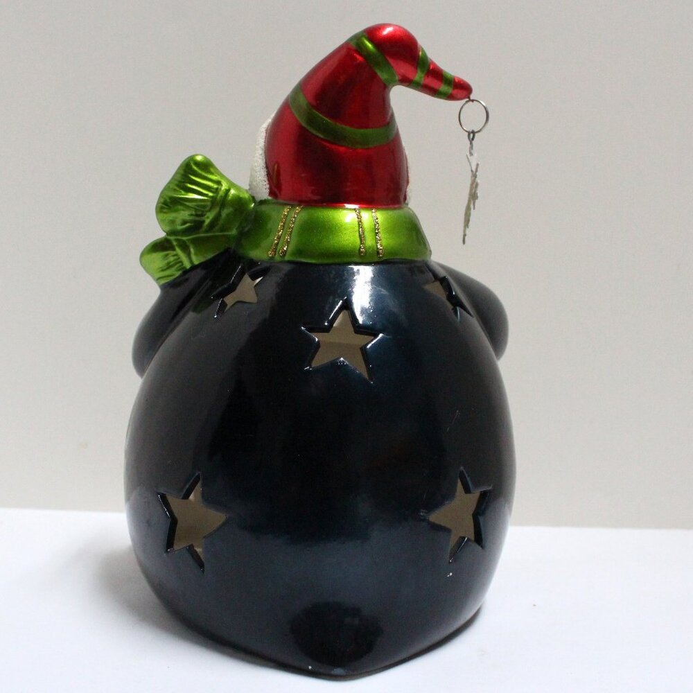 Pot Belly Color Changing / Amber Lighted Winter Christmas Penguin Uses Batteries - Picture 3 of 12